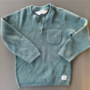 Kids Teal Knit Sweater